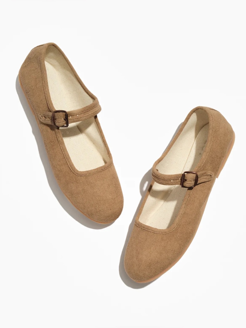 Small Lot Co Classic Mary Jane Flats in Honey